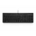 HP 125 Wired USB Keyboard QWERTY US International Zwart