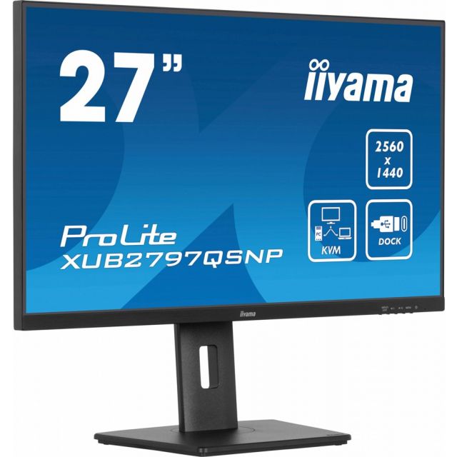 iiyama ProLite XUB2797QSNP-B1 computer monitor 68,6 cm (27") 2560 x 1440 Pixels Wide Quad HD LED Zwart