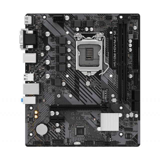 Asrock H510M-HDV/M.2 SE | Socket LGA 1200 | Intel H470 | 2xDDR4 | Micro-ATX | Moederbord